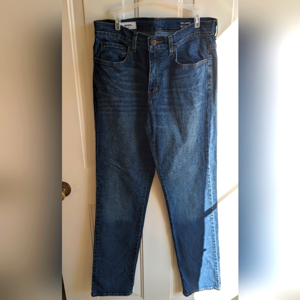 Sonoma Relaxed size 32/34 Medium Wash Men's Blue Jeans Relaxed Fit